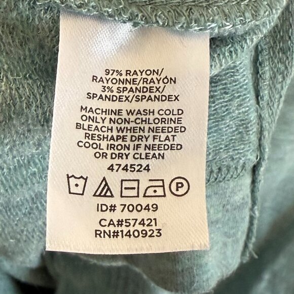 Lou & Grey | Light Teal Buttery Soft Scoop Neck Long Sleeve Tunic Shirt Top - Picture 6 of 6